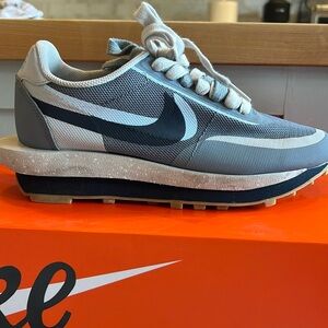 Nike LD Waffle sacai CLOT Kiss of Death 2 Cool Grey, Size 5.5